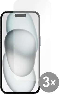 Produktbild von Schutzfolie Apple iPhone 15 - Panzerglas - Cazy - Transparant