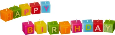 Produktbild von Kerzen-Set Happy Birthday
