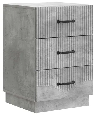 Immagine prodotto di vidaXL Comodino grigio cemento 43 x 41 x 63,5 cm in materiale derivato dal legno