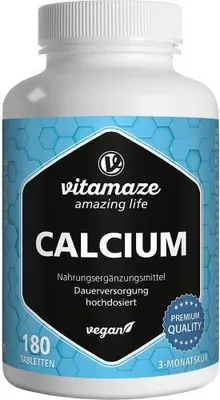 Produktbild von Calcium 400 mg vegan Tabletten 180 St