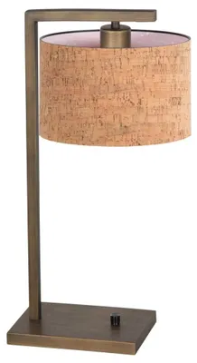 Immagine prodotto di Lampada da tavolo - bronzo - Stang - metallo tessile - lampada da comodino - E27 - 4900BR - Steinhauer