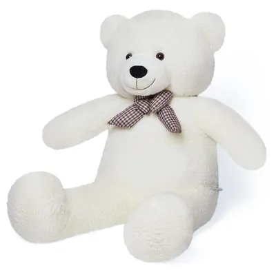 Productafbeelding van Teddybeer - 100 cm - Pluche - Wit