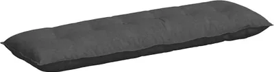 Image de vidaXL Coussin de dossier gris foncé 160 x 50 cm Tissu velours côtelé