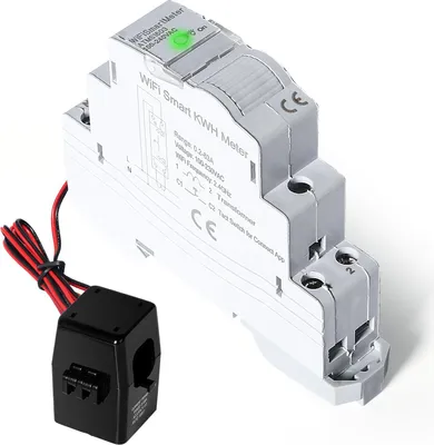 Obrázek produktu pro ATMS1603 Tuya WLAN Inteligentní elektroměr s 35mm lištou DIN - Přesný voltmetr a ampérmetr