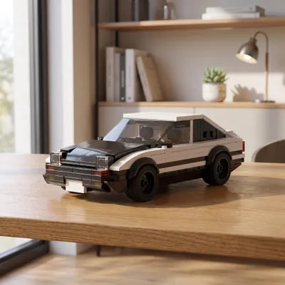 Produktbild von BlockBuddie™ AE86 inspirierter Rennwagen Klemmbaustein Bausatz 331 Teile MOC Modell Bausteine Set für Erwachsene und Kinder