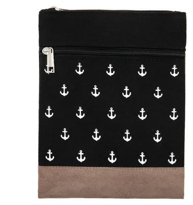 Produktbild von Leoberg Crossbag Tasche in verschiedenen Farben und Designs - Schultertasche aus Baumwolle in 302007-Schwarz-10