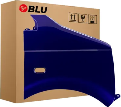 Zdjęcie produktu dla BLU Błotnik Premium pasujący do VW Volkswagen Transporter T5 / Multivan LD5Q Prawy Niebieski SchattenBlau | 2003-2015 | Przedni Przód | Lakierowany | Gotowy do montażu | Ocynk