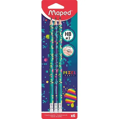 Zdjęcie produktu dla Maped 851816, HB, Niebieski, Blister, 6 szt.