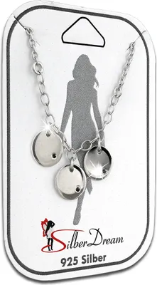 Produktbild von SilberDream Fußkette 25cm Damen 925 Silber Zirkonia Plättchen schwarz SDF5115J
