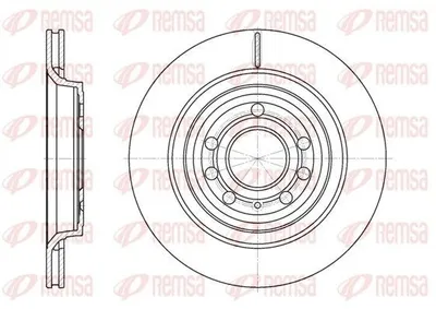 Produktbild von 2x REMSA Bremsscheibe 6686.10 hinten für VW Passat Variant (3C5) TIGUAN (5N_)