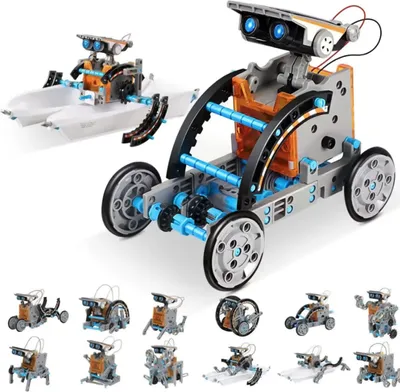 Produktbild von MalPlay Solar Roboter 13in1 Baukasten Spielzeug Lernspielzeug Kinder ab 3 Jahren