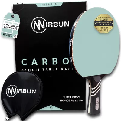 Produktbild von Professioneller Tischtennisschläger aus Carbon mit Schutzhülle