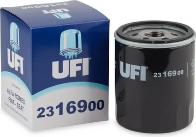 Produktbild von Ölfilter UFI 23.169.00 Anschraubfilter für FIAT Panda Schrägheck (141) Uno Schrägheck (146) für LANCIA DELTA I (831AB0) für ALFA ROMEO 164 (164)