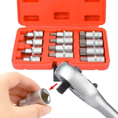 Produktbild von Schraubendrehwerkzeugset 1/2 Zoll Premium Metrisch 12-teilig