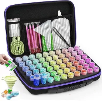 Image de Kit d'accessoires pour peinture à ongles avec strass, 60 pièces, kit de création DIY