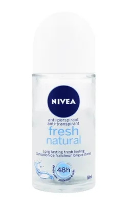 Obrázok produktu pre NIVEA Fresh Natural, Ženy, Antiperspirant, Guličkový deodorant, Box, 50 ml, 48 h