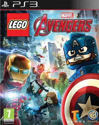The cover art for the video game LEGO Marvel's Avengers, featuring various LEGO Marvel characters in action.