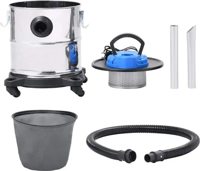 Produktbild von vidaXL Aschesauger mit HEPA-Filter 1200W 20 L Edelstahl