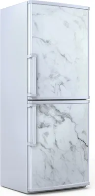 Produktbild von Kühlschrankdekoration 70x180 cm Aufkleber auf dem Kühlschrank - weiss Marmor