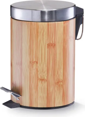 Produktbild von Zeller Kosmetikeimer mit Tretmechanismus 3 Liter Holzoptik 17 x 26 cm