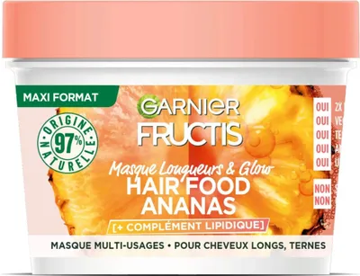 Produktbild von Garnier - Fructis Länge & Glow Maske - Hair Food Ananas