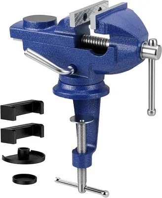 Produktbild von Tischschraubstock 70 mm, 360° drehbar, Spannbereich 0 - 77,5 mm, für Holzbearbeitung
