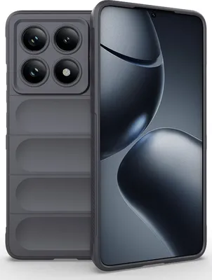 Produktbild von Mobigear Bumpy  Xiaomi 14T Pro Hülle Flexibles TPU Backcover - Grau