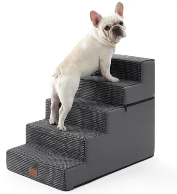 Image de Solidchoice - Escalier pour chiens, modèle large, avec 5 marches