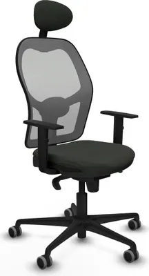 Produktbild von Bürostuhl mit Kopfstütze Jorquera Piqueras y Crespo 1D036G1 Schwarz
