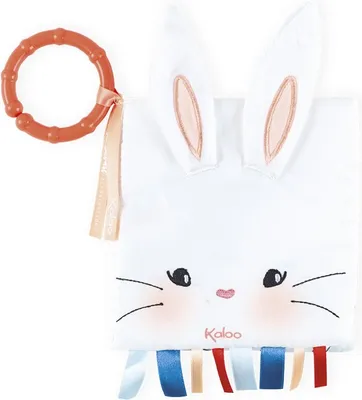 Produktbild von Kaloo Aktivitätsbuch Hase Baby Plüschspielzeug