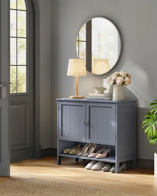 Produktbild von VASAGLE Schuhschrank moderner Landhausstil, mit höhenverstellbaren Ablagen, 35 x 80 x 70 cm