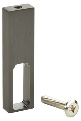 Produktbild von SOTECH Schrankstangenlager Mitte oben anschraubbar Titanoptik – für Aluminium Schrankstange