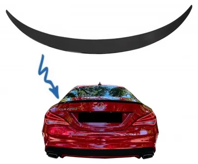 Immagine prodotto di Spoiler posteriore per Mercedes CLA C117 W117 2013-2018, spoiler sul cofano in stile sportivo.
