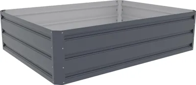 Obrázek produktu pro ROJAPLAST Vyvýšený záhon 120 x 90 cm - plechový, šedý GB-F