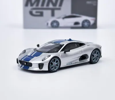 Zdjęcie produktu dla Jaguar C-X75 srebrny LHD - Mini GT 1:64