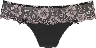 Produktbild von LASCANA String Wanda Dessous schwarz-rose Größe 48/50