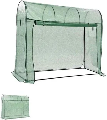 Productafbeelding van Foliekas 200 x 80 x 170 cm - stabiel tomatenhuis - poedercoated frame - beschermt je planten
