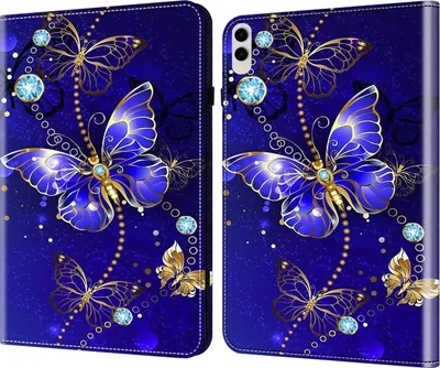 Produktbild von Für Samsung Galaxy Tab S10 / S9 / S8 Ultra Kunst Leder Hülle Tablet Tasche Motiv