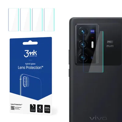 Produktbild von 3mk Hybridglas Lens Protection für Vivo X70 Pro Kamera Objektiv Kameralinse 0,16mm 6H (4 Stück)