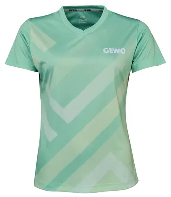 Produktbild von GEWO Prithi Tischtennis Shirt, atmungsaktiv, feuchtigkeitstransportierend, schnelltrocknend, mint, Größe S