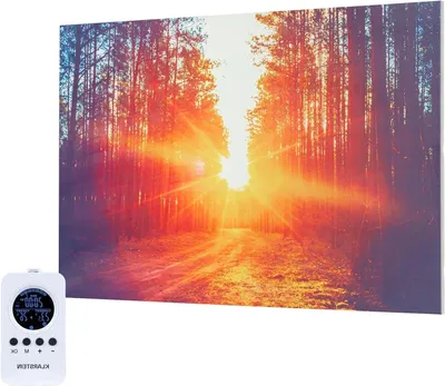 Immagine prodotto di Riscaldamento a infrarossi - Pannello da parete - Riscaldamento ambienti - Rilevamento finestra aperta - 90 x 60 cm - Bianco