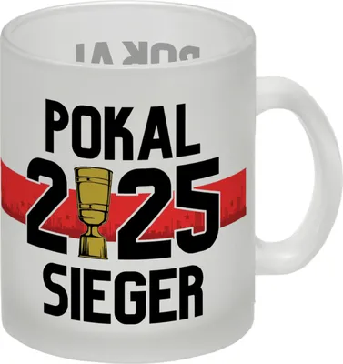 Produktbild von Stuttgart Pokalsieger 2025 Glas Tasse