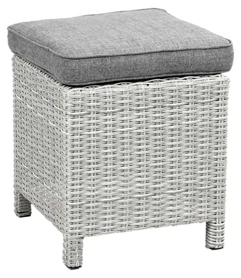 Produktbild von Hocker Dublin 40 x 40 cm | Mystic Grau | Rattan