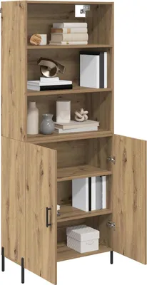 Produktbild von vidaXL Highboard Artisan-Eiche 69,5 x 32,5 x 180 cm Holzwerkstoff