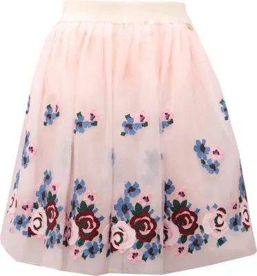 Produktbild von 0770AD gonna bimba Mädchen SIMONETTA Tüll rosa multicolor bestickt Rock Kinder
