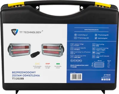Produktbild von TT TECHNOLOGY TT.12028B LED Rückleuchte 12 bis 24 V 7 Pin Bajonett IP65 links rechts mit Funktionen für Anhänger und Lkw