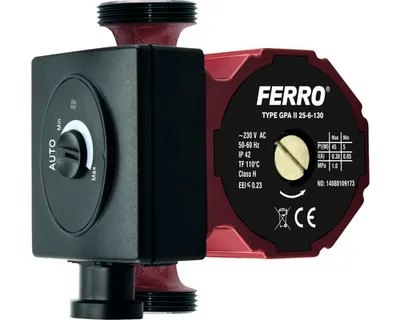 Image de Pompe de circulation électrique pour eau sanitaire Ferro 25-60/130 mm W0604