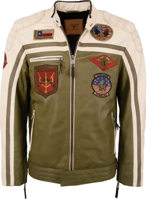 Obrázok produktu pre Top Gun kožená bunda 31024850 Pánska olivová/ban XXL