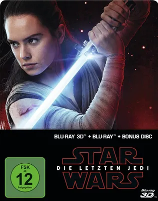 Produktbild von Blu-ray - Star Wars: Die Letzten Jedi (2D & 3D Steelbook Edition) (VÖ26.04.2018)