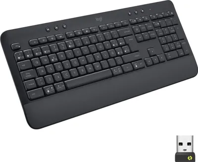 Immagine prodotto di Logitech Signature K650 - Tastiera - senza fili - Bluetooth 5.1 - QWERTY - Spagnolo - Grafite (920-010917)